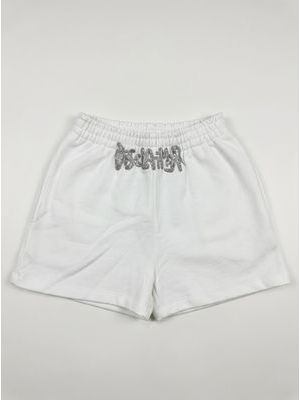 1. Shorts logati Bianco