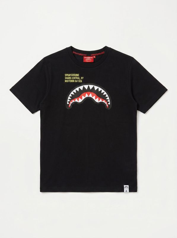 1. T-shirt logata Nero Sprayground spy1384