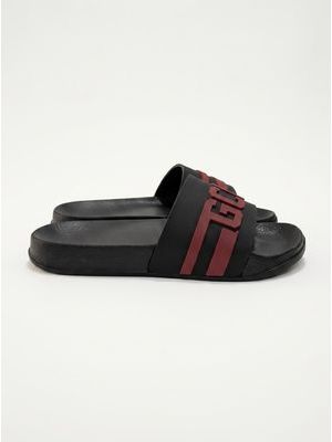 2. Ciabatte con fascia Nero-Rosso