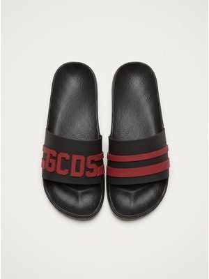 1. Ciabatte con fascia Nero-Rosso