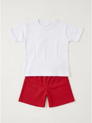 2. Logoed set White-Red