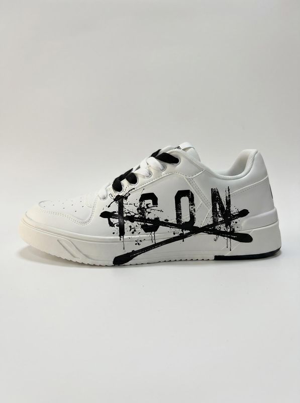 Sneakers logate Bianco Icon