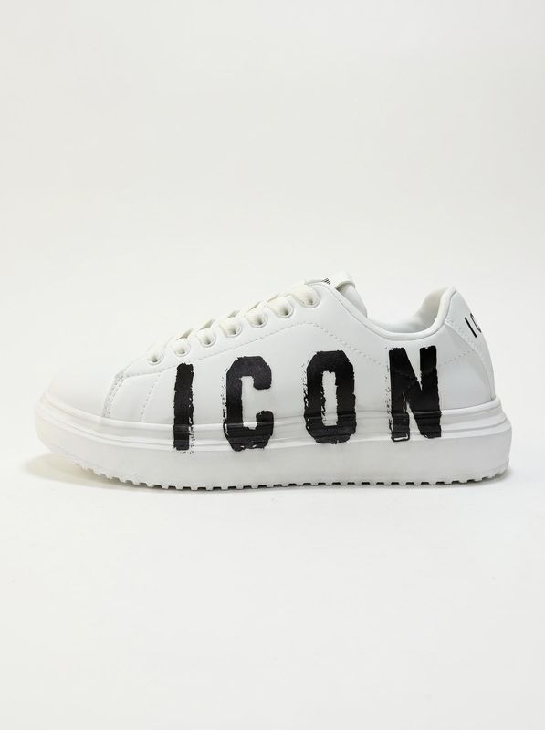Sneakers logate Bianco Icon