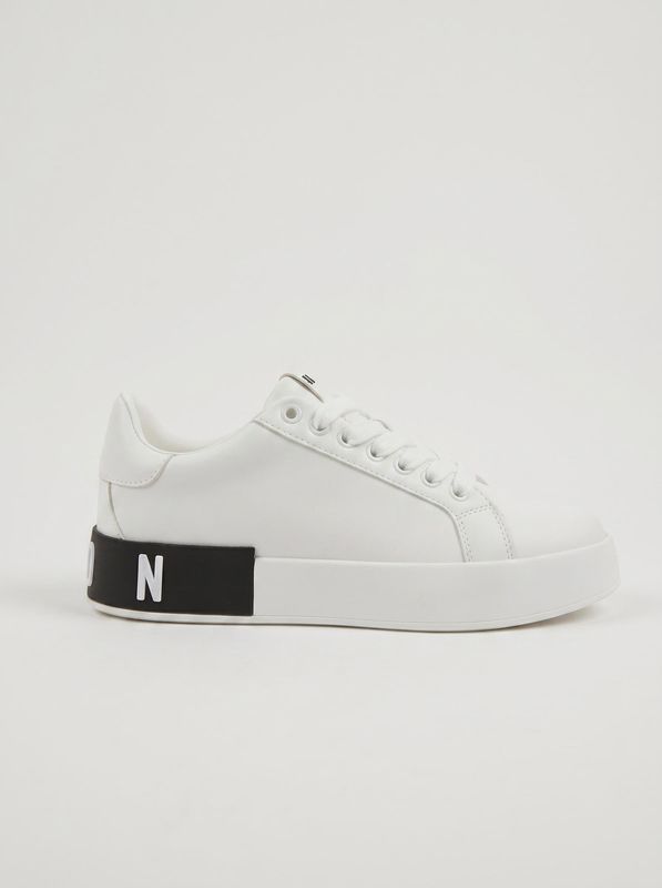 2. Sneakers logata Bianco Icon lavagna