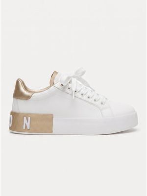 2. Logoed sneakers White-Gold