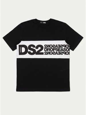 1. Plain T-shirt with logo band Black
