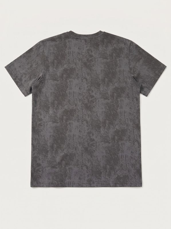 2. T-shirt con piccolo logo centrale tono su tono Grigio Drop Season 2 ss26202