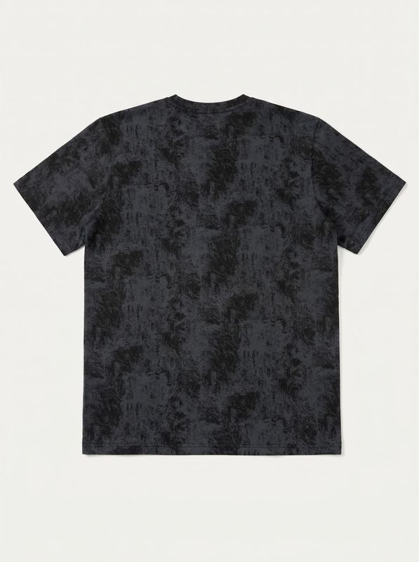 2. T-shirt with small central tone-on-tone logo Black Drop Season 2 ss26202