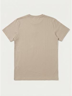 2. One-color T-shirt with tone-on-tone side logo Beige