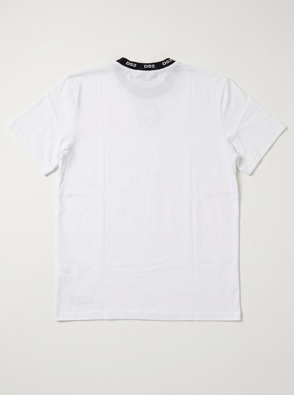 2. T-shirt unica tinta logata Bianco Drop Season 2 ss26300