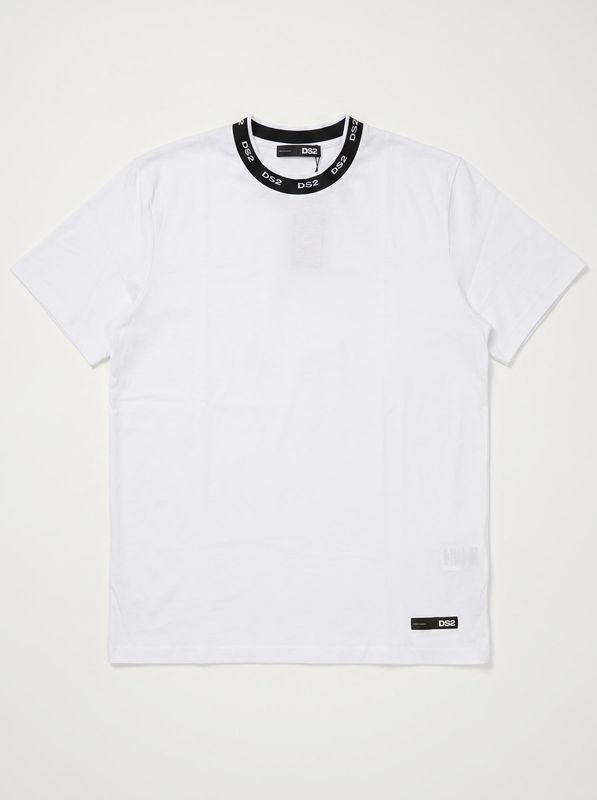 T-shirt unica tinta logata Bianco Drop Season 2