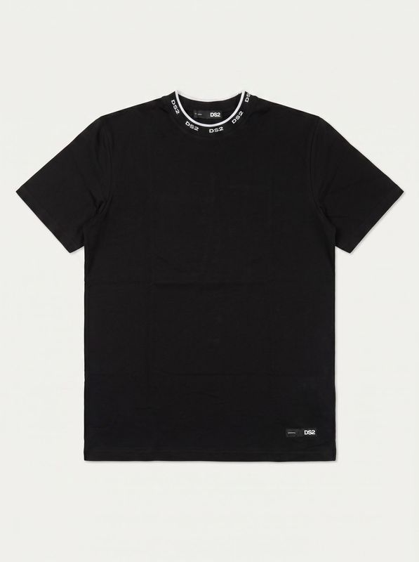 T-shirt unica tinta logata Nero Drop Season 2