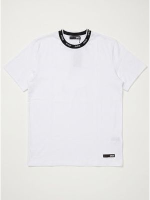 1. T-shirt unica tinta logata Bianco