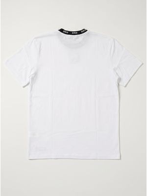 2. T-shirt unica tinta logata Bianco