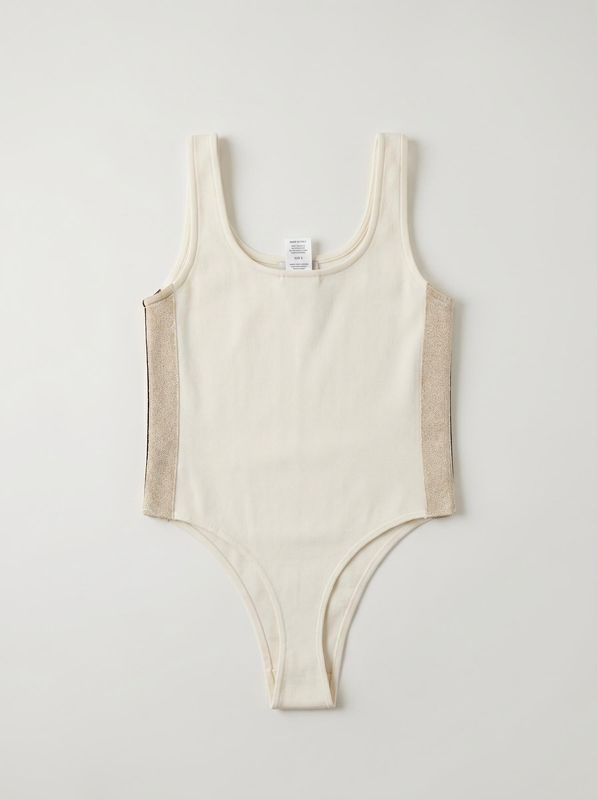 2. Body logato Panna Palm Angels pgbd00cs26fle001
