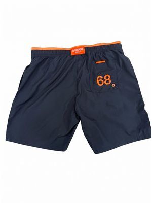 2. SUN 68 solid color swimsuit with side logo Black