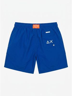 2. SUN 68 solid color swimsuit with side logo Royal