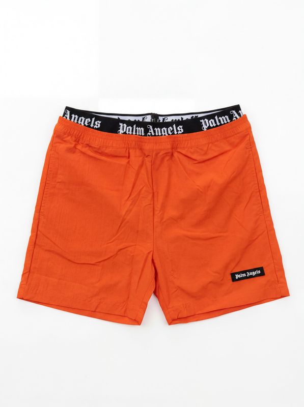 PALM ANGELS solid color swimwear with side logo Orange Palm Angels