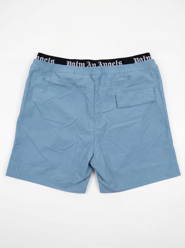 2. PALM ANGELS solid color swimwear with side logo Celeste Palm Angels pbfd005s26fab001