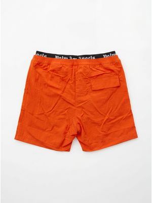 2. PALM ANGELS solid color swimwear with side logo Orange