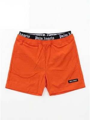 1. PALM ANGELS solid color swimwear with side logo Orange