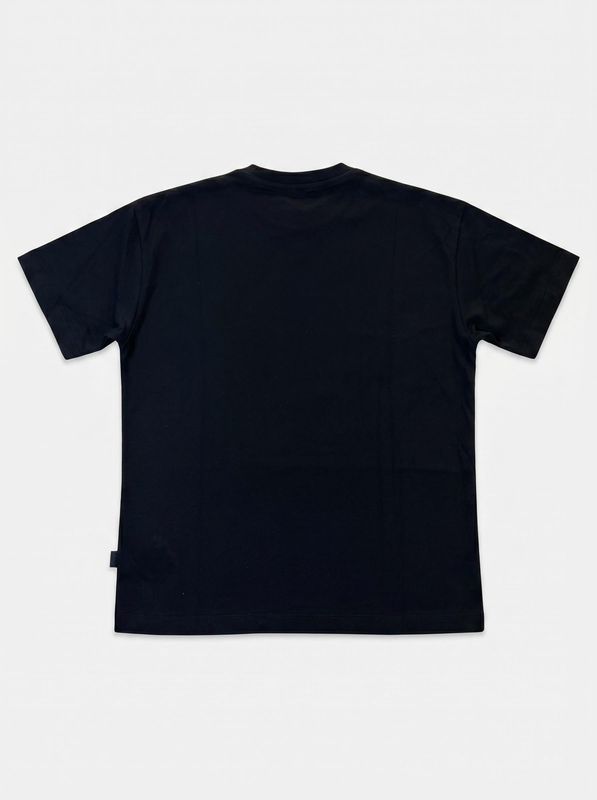 2. T-shirt mezza manica con logo centrale Nero GCDS zoujqc597