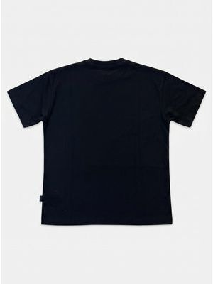 2. T-shirt mezza manica con logo centrale Nero