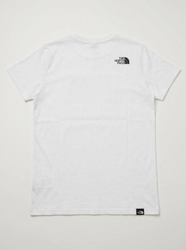 2. Solid color T-shirt with central logo White The North Face nfoa8eh