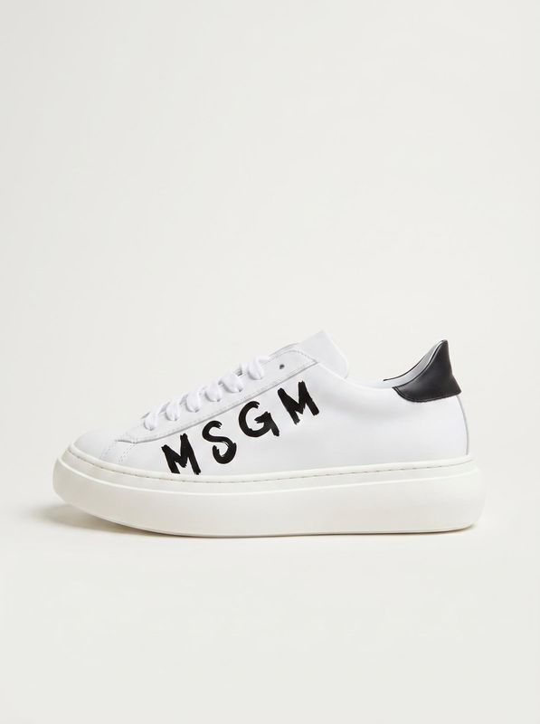 Logoed sneakers White MSGM