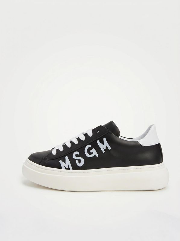 Logoed sneakers Black MSGM