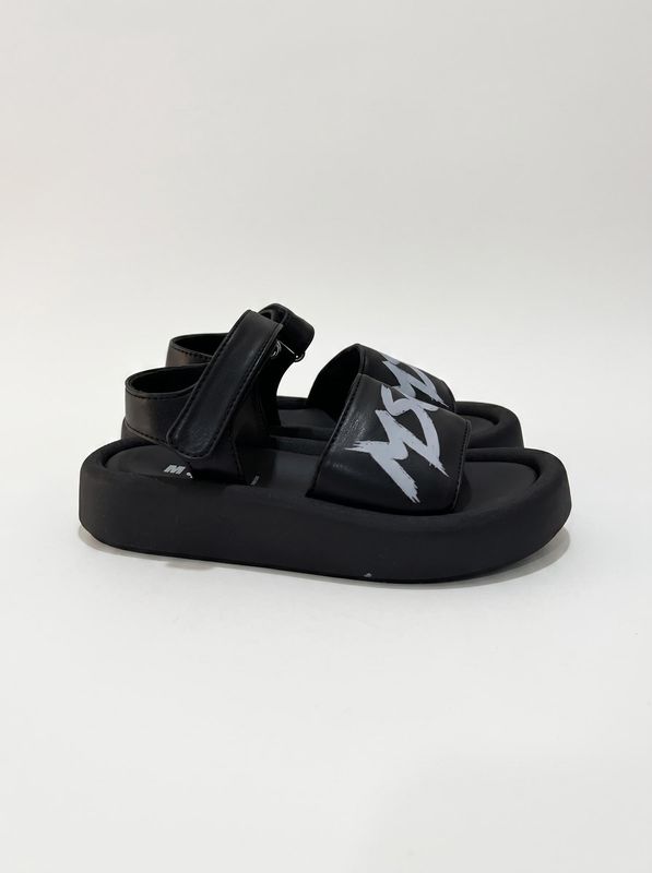 2. Logo sandal Black MSGM 82464