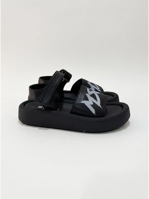 2. Logo sandal Black