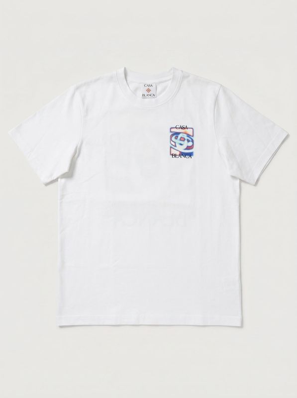Plain T-shirt with print White Casablanca