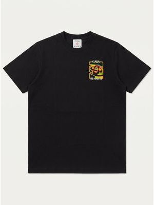 1. Plain T-shirt with print Black