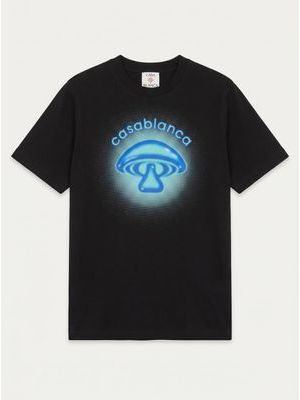 1. Plain T-shirt with print Black