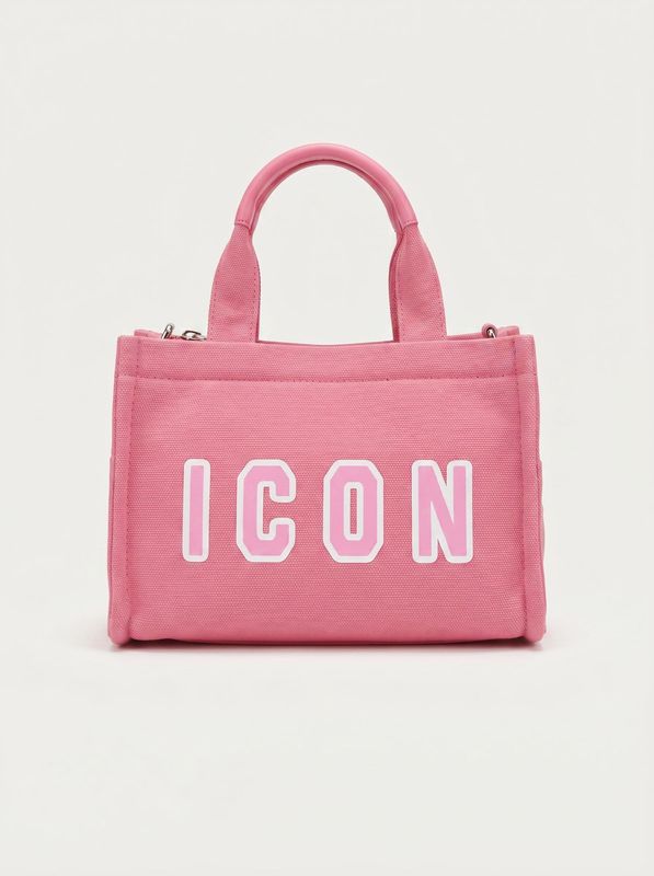 Borsa in denim Rosa Icon