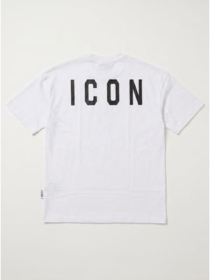 2. Solid color T-shirt with logo White