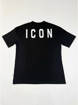 2. Solid color T-shirt with logo Black-White