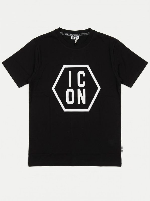 Logo T-shirt Black-White Icon