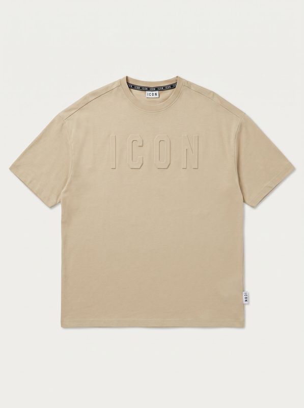 Solid color T-shirt Beige Icon