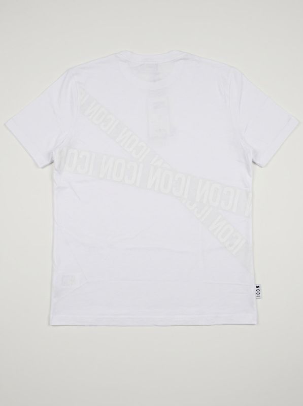 2. T-shirt logata Bianco Icon iut016