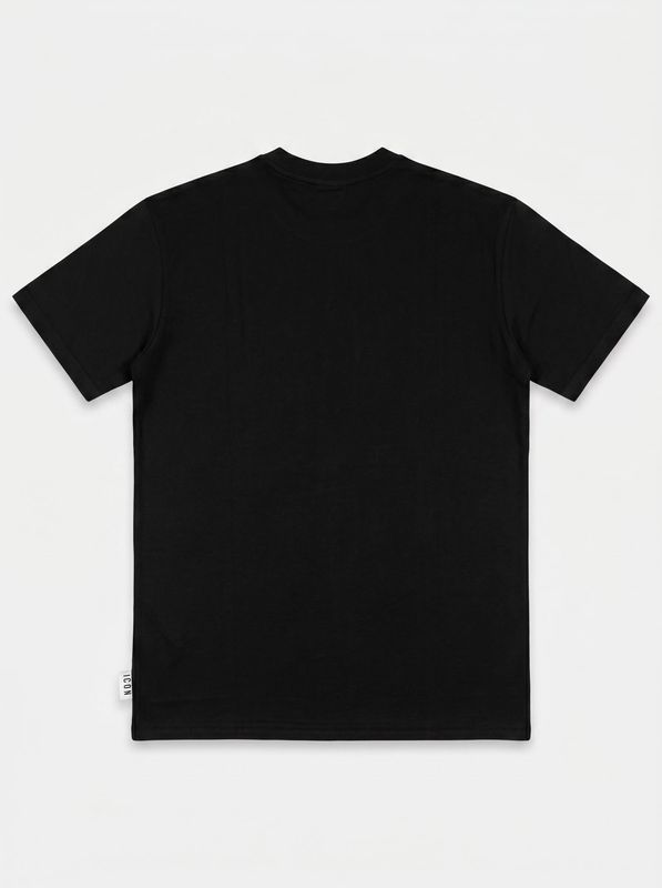 2. Logo T-shirt Black-White Icon iut037