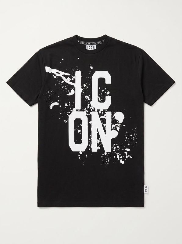 Logo T-shirt Black-White Icon