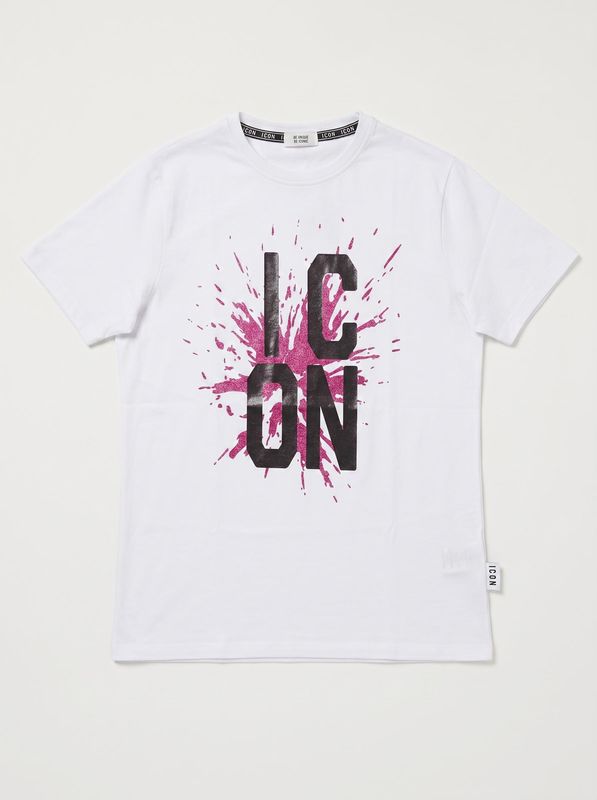 T-shirt logata Bianco Icon