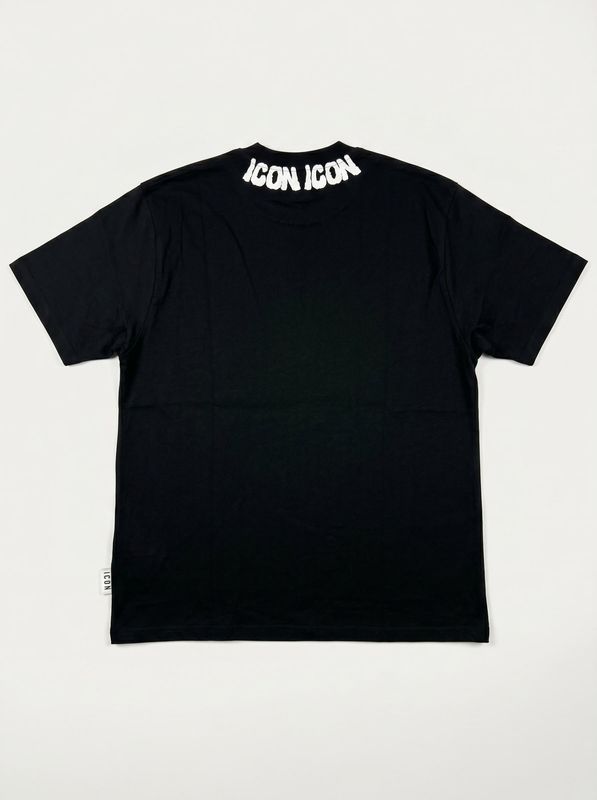 2. T-shirt logata Nero Icon iut028