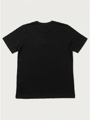 2. Solid color T-shirt with central logo Black