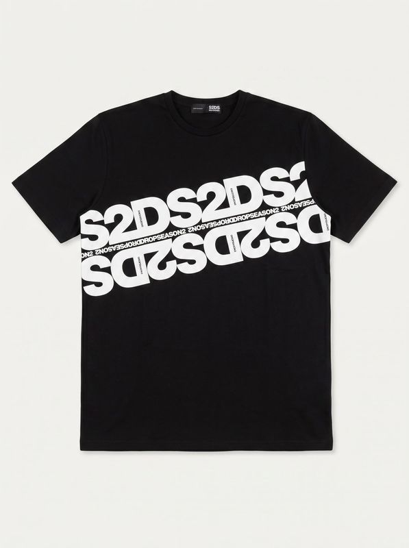 T-shirt logata Nero DS2