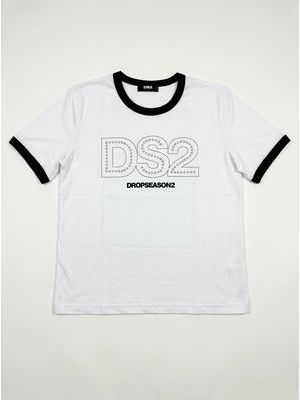 1. T-shirt logata Bianco