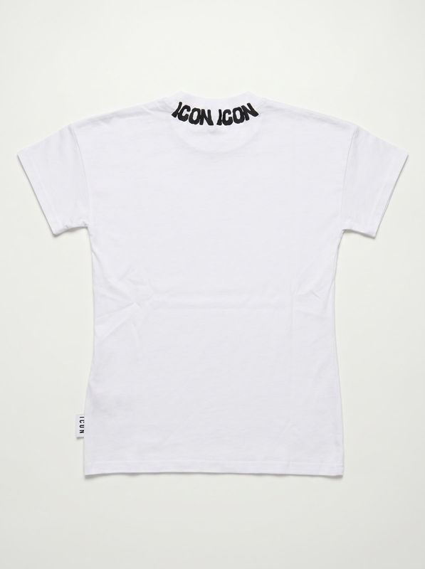 2. Solid color T-shirt White Icon ibks001100