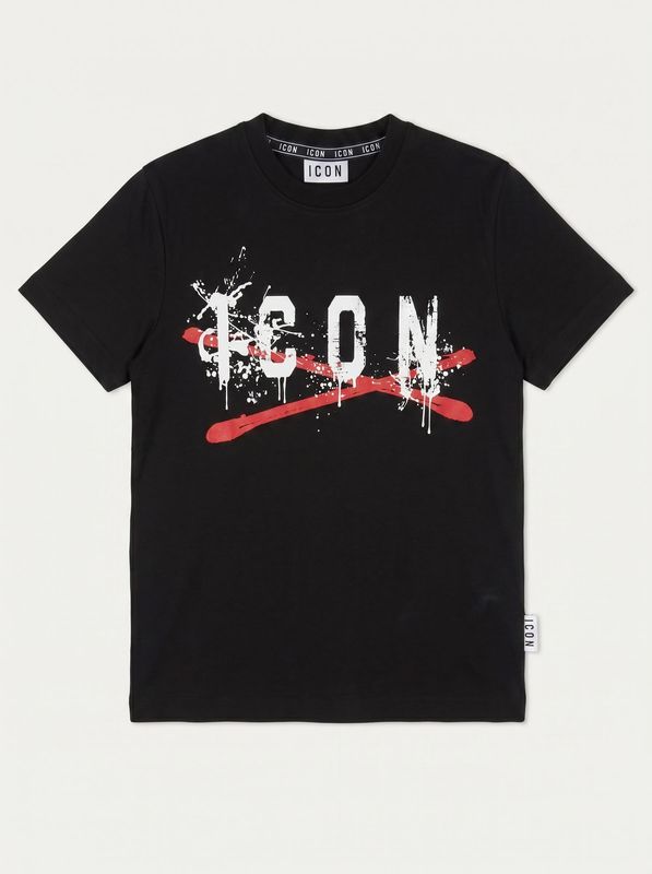 1. T-shirt logata Nero Icon ibks001004
